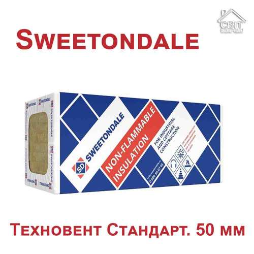 Мінеральна вата Sweetondale. Техновент Стандарт. 50 мм
