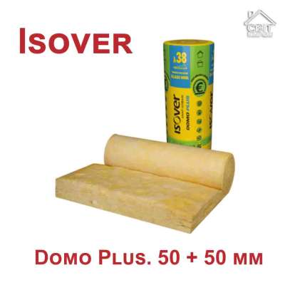 Мінеральна вата Isover. Domo Plus. 50 + 50 мм